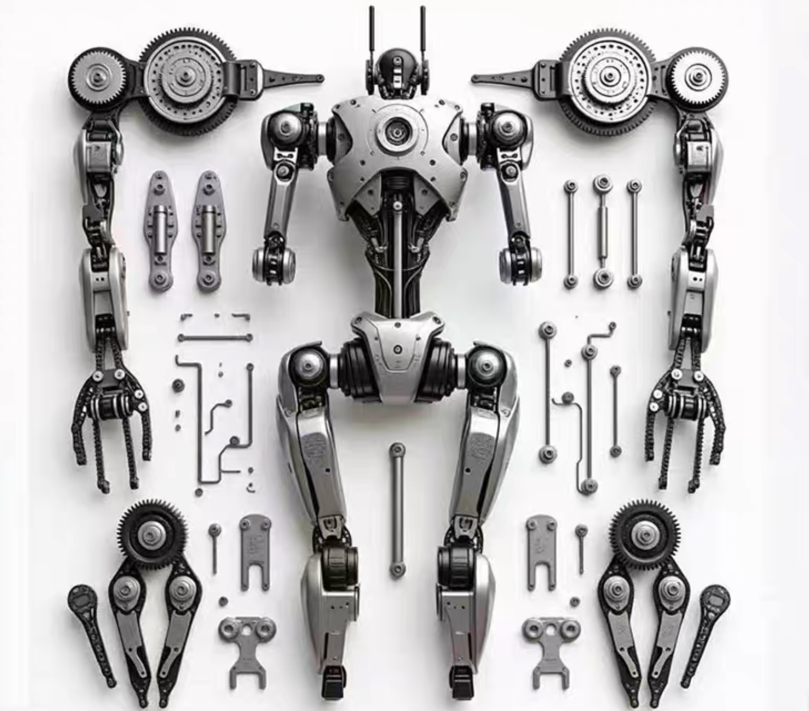 CNC machined components for robotic systems