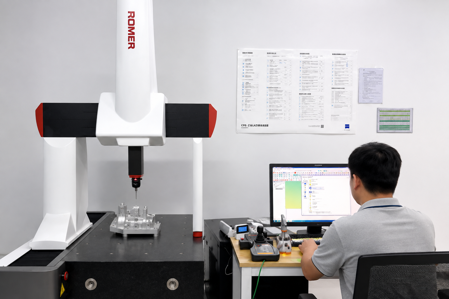 CNC component dimensional inspection equipment