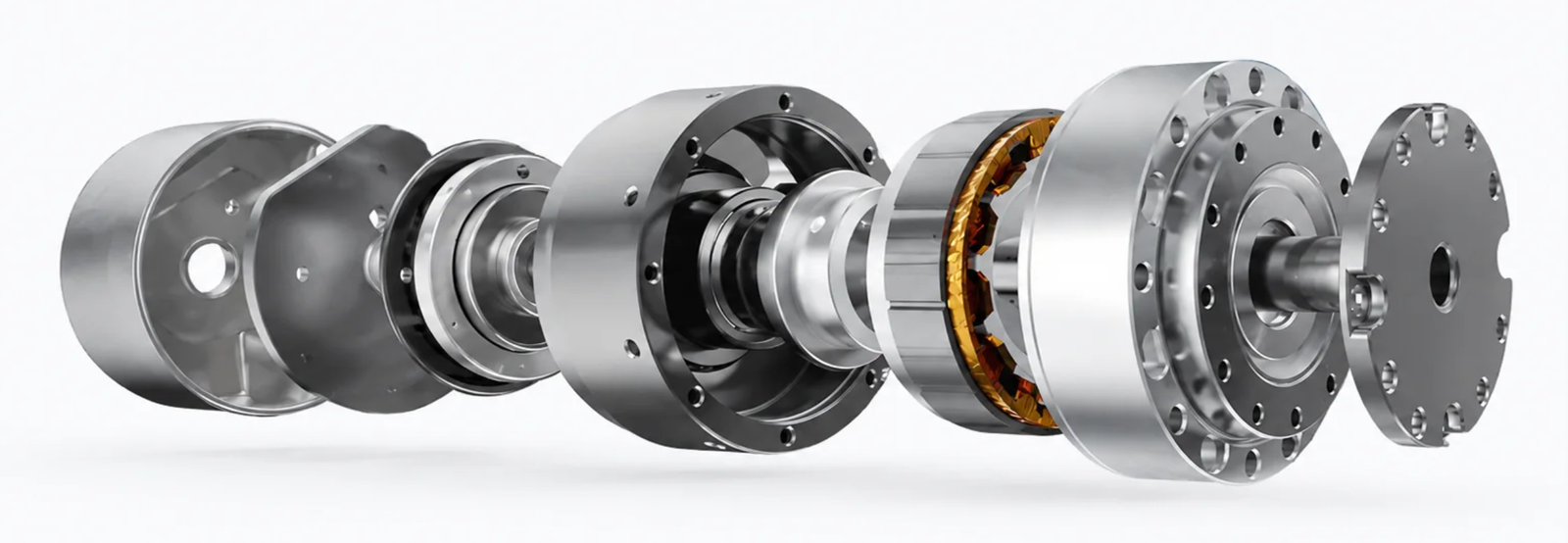 Integrated harmonic actuator components