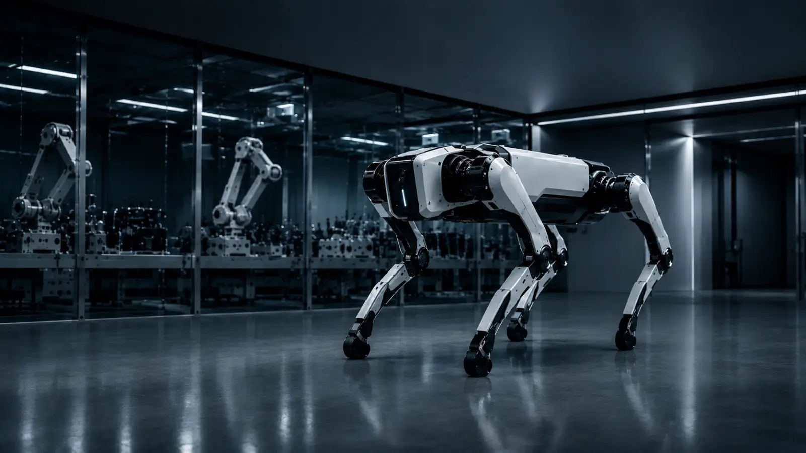 Quadruped robot powered by precision robot joint modules
