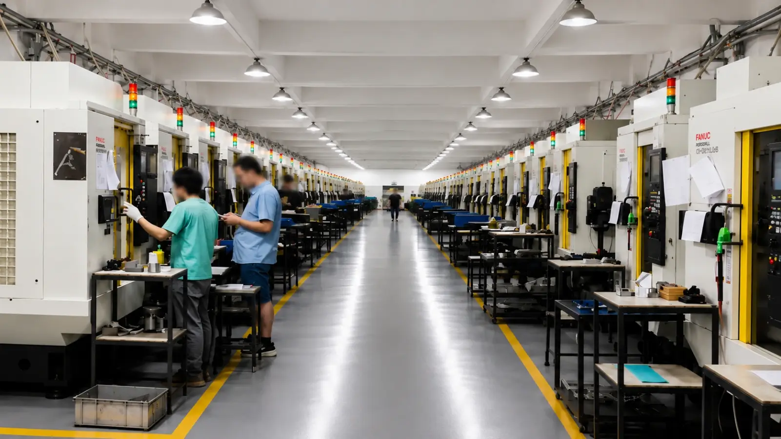 Precision manufacturing facility for robotic components